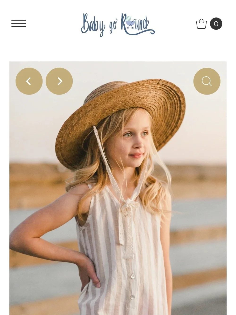 Rylee + Cru Natural Straw Sun Hat with White Lace Trim